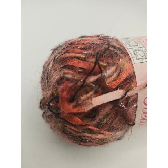 Moda Dea Gleam Yarn Fire Agate Bulky 5 Mohair Blend Novelty 50g 76 yds Skein - Picture 8 of 8